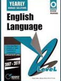 Image of English Language Yearly Worked Solutions O Level Exam Papers 2007-2019